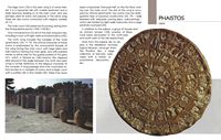 Le palais de Faistos en Crète. Dépliant du site archéologique de Faistos. Cliquer pour agrandir l'image.