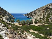 La ville de Mirès en Crète. La plage de Martsalos (auteur Dretakis Manolis). Cliquer pour agrandir l'image.