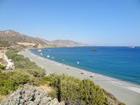 La ville de Mirès en Crète. La plage de Kali Limenes (auteur Olaf Tausch). Cliquer pour agrandir l'image.