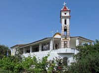La ville de Nymfes sur l’île de Corfou. Le monastère de Kamarelas à Agioi Douloi (auteur Kritsolina). Cliquer pour agrandir l'image.