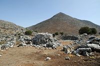 La ville de Pérama en Crète. Mitato, cabane de berger sur la route de Vossakos. Cliquer pour agrandir l'image.