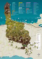 La ville de Platanias en Crète. Carte touristique du dème de Platanias. Cliquer pour agrandir l'image.