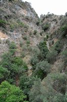 Le canton de Réthymnon en Crète. Les gorges de Kaminolakos près de Myrthios. Cliquer pour agrandir l'image.