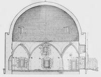 La forteresse de Réthymnon en Crète. Plan de la mosquée du sultan Ibrahim. Cliquer pour agrandir l'image.