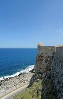 La forteresse de Réthymnon en Crète. Échauguette du saillant Sainte-Justine. Cliquer pour agrandir l'image.