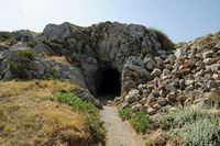 La forteresse de Réthymnon en Crète. Une grotte dans le saillant Saint-Sozon. Cliquer pour agrandir l'image.