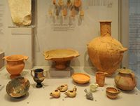 Le musée archéologique de Réthymnon en Crète. Poteries d'époque hellénistique. Cliquer pour agrandir l'image.