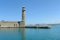 La vieille ville de Réthymnon en Crète. Le port vénitien. Cliquer pour agrandir l'image.