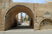 La vieille ville de Réthymnon en Crète. La rue de Smyrne. Cliquer pour agrandir l'image.