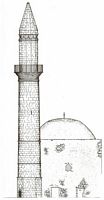 La vieille ville de Réthymnon en Crète. Dessin de la mosquée de la sultane validé. Cliquer pour agrandir l'image.