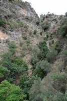 La ville de Réthymnon en Crète. Les gorges de Kaminolakos près de Myrthios. Cliquer pour agrandir l'image.