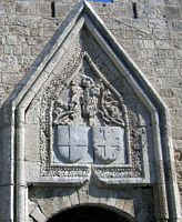 Porta San Giovanni delle fortificazioni di Rodi - Blason di Pierre di Aubusson. Clicca per ingrandire l'immagine.