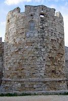 Αναφερθείτε το Άγιο Παύλο των οχυρώσεων Rhodes, ανάγλυφο το που αντιπροσωπεύει το Άγιο Ιωάννη. Κάντε κλικ για μεγέθυνση.