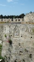 Remparts Porte des Canons des fortifications de Rhodes. Cliquer pour agrandir l'image.
