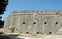 Tour d'Espagne des fortifications de Rhodes. Cliquer pour agrandir l'image.