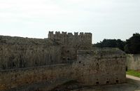 Vuelta de la España de las fortificaciones de Rodas. Haga clic para ampliar la imagen.