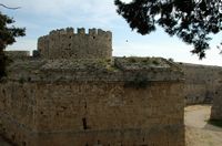 Tower of Spain fortifications of Rhodes. Click to enlarge the image.