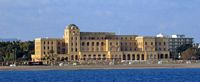 La ville moderne de Rhodes. Grande albergo delle Rose. Cliquer pour agrandir l'image.