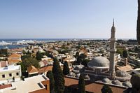 Overview of the city of Rhodes. Click to enlarge the image.