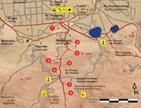Le plateau du Lassithi en Crète. Carte du sentier européen E4 - Section 70 d'Agios Georgios à Limnakaro. Cliquer pour agrandir l'image.
