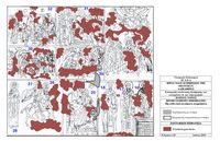 La ville de Vryssès en Crète. Croquis des fresques du mur du nord de l'église de la Dormition à Alikampos (auteur 28e Éphorie des Antiquités byzantines). Cliquer pour agrandir l'image.