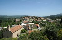 La ville de Vryssès en Crète. Le village de Vafes. Cliquer pour agrandir l'image.