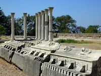 Le temple d'Apollon à l'Asclépiéion de Kos (auteur Frans Sellies). Cliquer pour agrandir l'image dans Flickr (nouvel onglet).