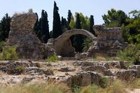 The baths west of the ancient city of Kos (author reini68). Click to enlarge the image in Flickr (new tab).