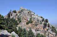 As ruínas do castelo de Paléo Pyli sobre a ilha de Kos (autor Bazylek100). Clicar para ampliar a imagem em Flickr (novo guia).