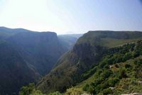 Le canton de Réthymnon en Crète. Les gorges de Prasies (auteur Jean-Philippe Hébrard). Cliquer pour agrandir l'image dans Panoramio (nouvel onglet).