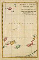 L'archipel de Madère. Carte ancienne de Macaronésie. Cliquer pour agrandir l'image.