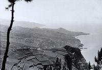 Le cap Girão à Madère. Photo de 1888. Cliquer pour agrandir l'image.