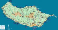 L'île de Madère. Carte touristique. Cliquer pour agrandir l'image.