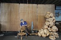 Le village de Camacha à Madère. Atelier, Café Relógio. Cliquer pour agrandir l'image.