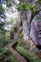 Le village de Rabaçal à Madère. Levada. Cliquer pour agrandir l'image.