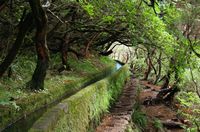 Le village de Rabaçal à Madère. Levada 25 fontaines. Cliquer pour agrandir l'image.