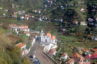 Le village de Serra de Água à Madère. Église. Cliquer pour agrandir l'image.