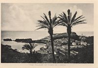 La ville de Câmara de Lobos à Madère. Vers 1880, carte postale. Cliquer pour agrandir l'image.