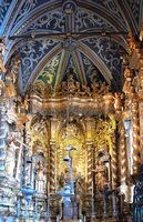 La cathédrale de Funchal à Madère. Plafond de la chapelle du Saint-Sacrement. Cliquer pour agrandir l'image.