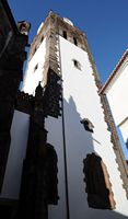 La cathédrale de Funchal à Madère. Clocher de la cathédrale. Cliquer pour agrandir l'image.