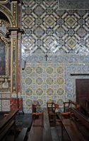 Le monastère Sainte-Claire de Funchal à Madère. L'intérieur de l'église de Santa Clara. Cliquer pour agrandir l'image.