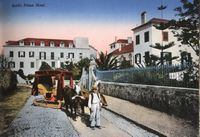 Quartier du Lido de Funchal à Madère. Hôtel reid vers 1880, carte postale. Cliquer pour agrandir l'image.