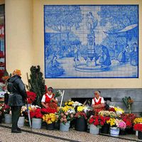 Le quartier Santa Luzia de Funchal à Madère. Mercado dos lavradores. Cliquer pour agrandir l'image.