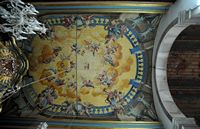 Le quartier Santa Maria de Funchal à Madère. Plafond, église Sainte-Marie Majeure. Cliquer pour agrandir l'image.