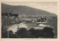 La ville de Funchal à Madère. Baie vers 1880, carte postale. Cliquer pour agrandir l'image.