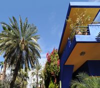 Le jardin Majorelle à Marrakech au Maroc. Villa de Majorelle. Cliquer pour agrandir l'image dans Adobe Stock (nouvel onglet).