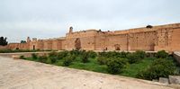 Le palais el Badiâ à Marrakech au Maroc. Pavillon vert. Cliquer pour agrandir l'image dans Adobe Stock (nouvel onglet).