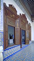 Le palais M'nebbi à Marrakech au Maroc. Patio. Cliquer pour agrandir l'image dans Adobe Stock (nouvel onglet).