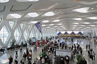 Aéroport de Menara. Cliquer pour agrandir l'image.