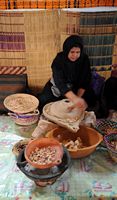 Le village d'Ounagha au Maroc. Production huile argan. Cliquer pour agrandir l'image.